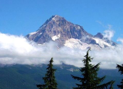 Mount Hood from the PCT north of Lolo Pass